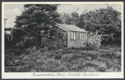 17763 Gezicht op een zomerhuisje op het kampeercentrum Doorn - Austerlitz bij Doorn.